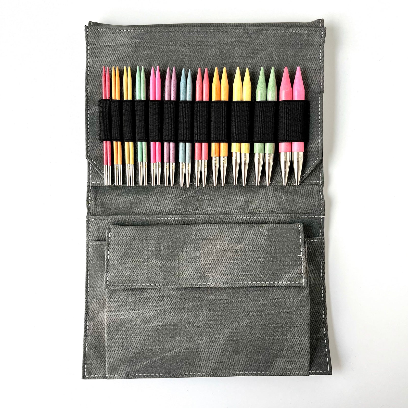 Lykke 5-inch  interchangeable needle set in rainbow colors