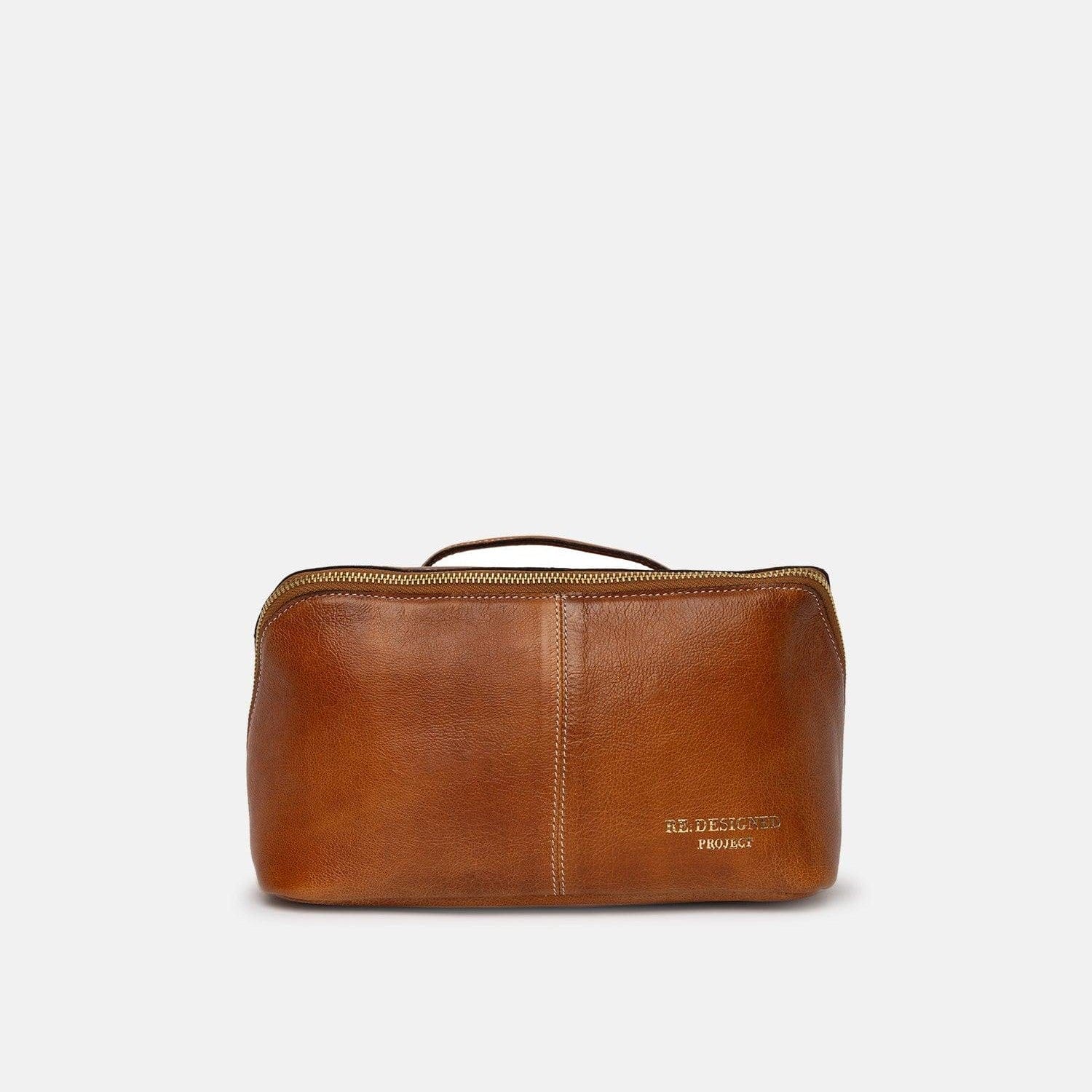Project 9 square leather bag