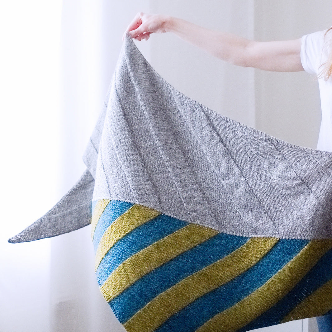 Half Stripe Shawl