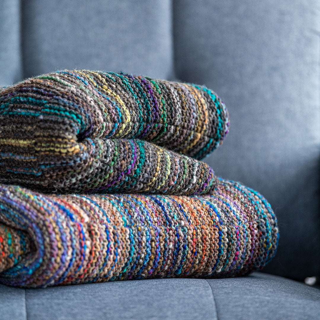 Broken Garter Blankets in Ito