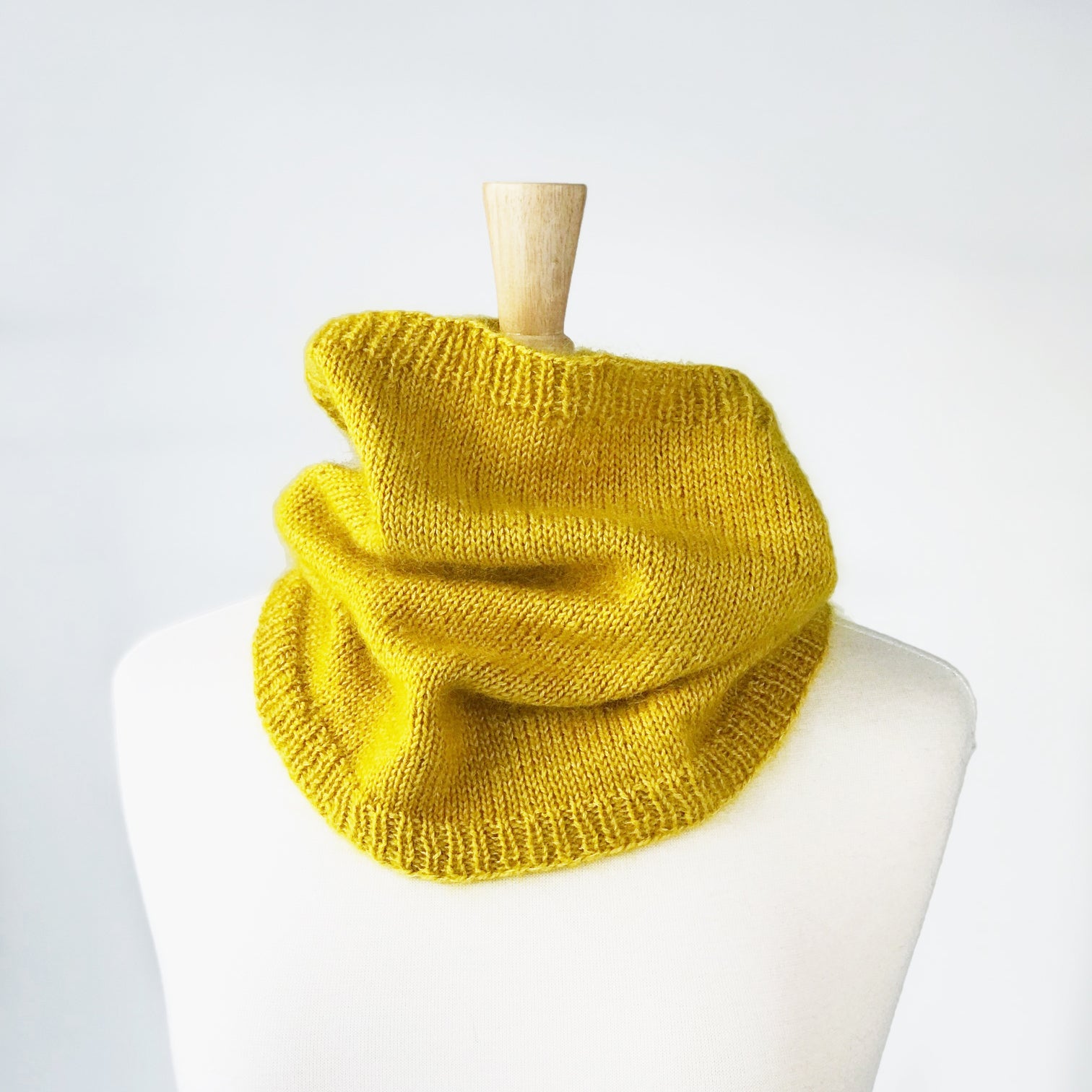 Lightweight Funnel Cowl in Posy + Sprig