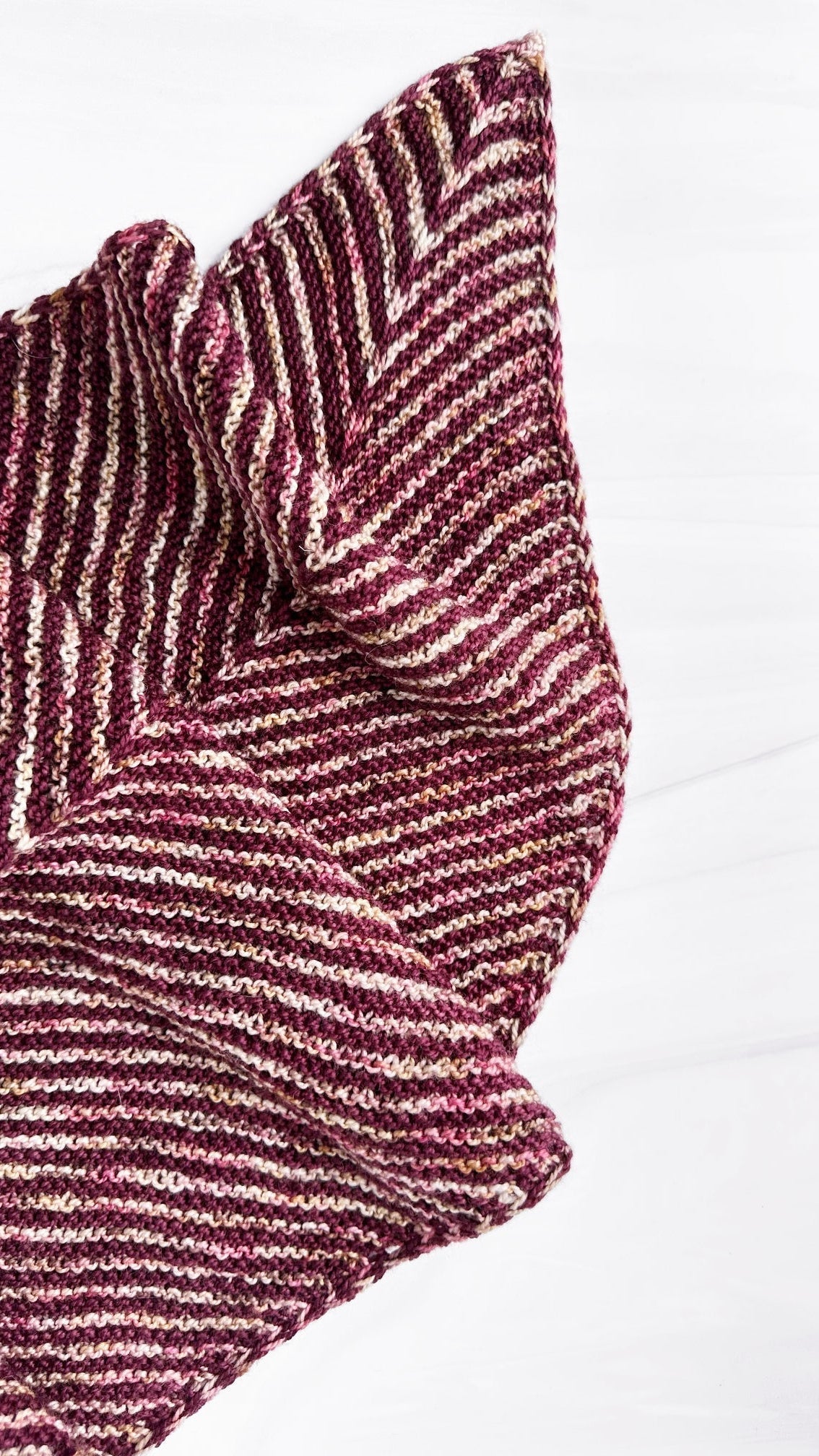 Striation Shawl in Sprig