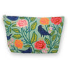 Dana Herbert makeup bag with birds and floral design