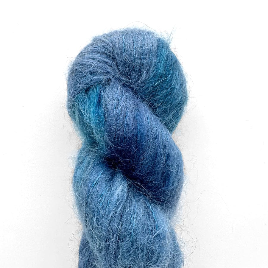 Blue Suri Silk Yarn
