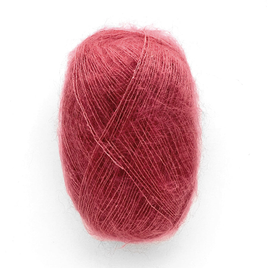 Summer Rose mohair yarn ball
