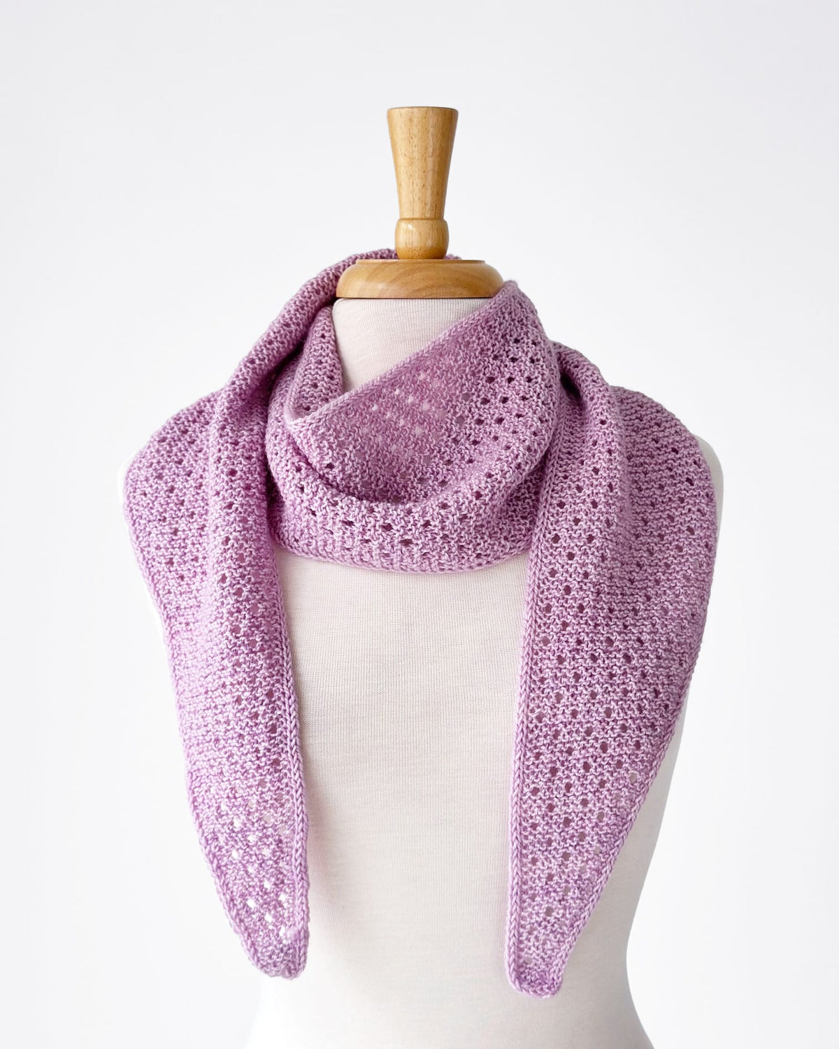 Garter Eyelet Scarf Pattern