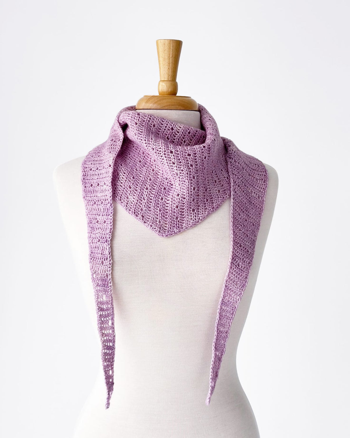 Crocheted Half Double Eyelet Scarf Pattern
