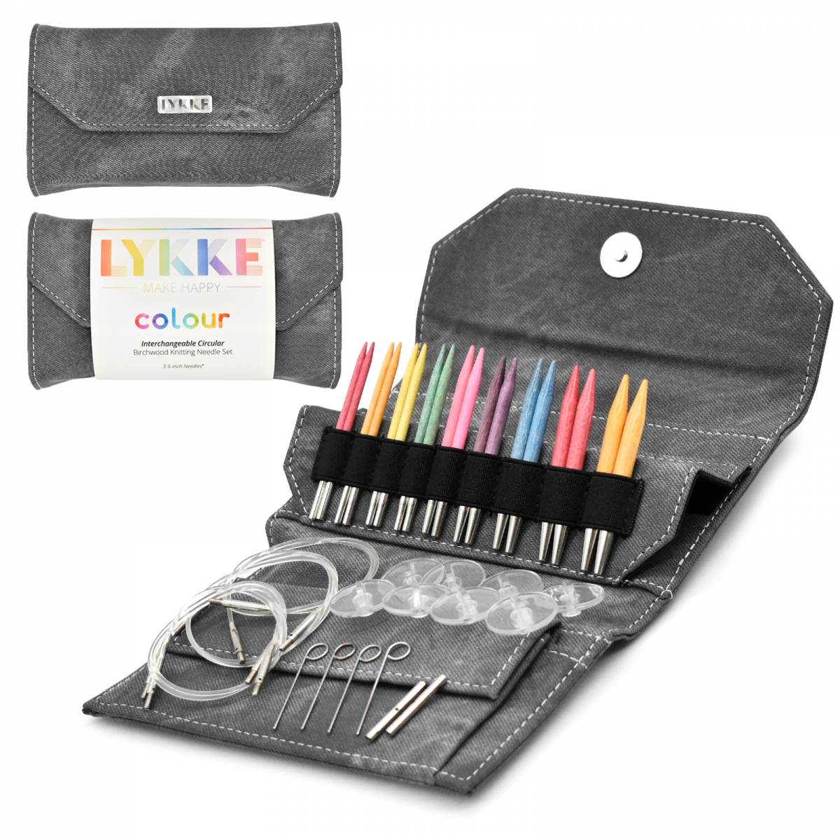 Lykke Colour 3.5" Interchangeable Needle Set