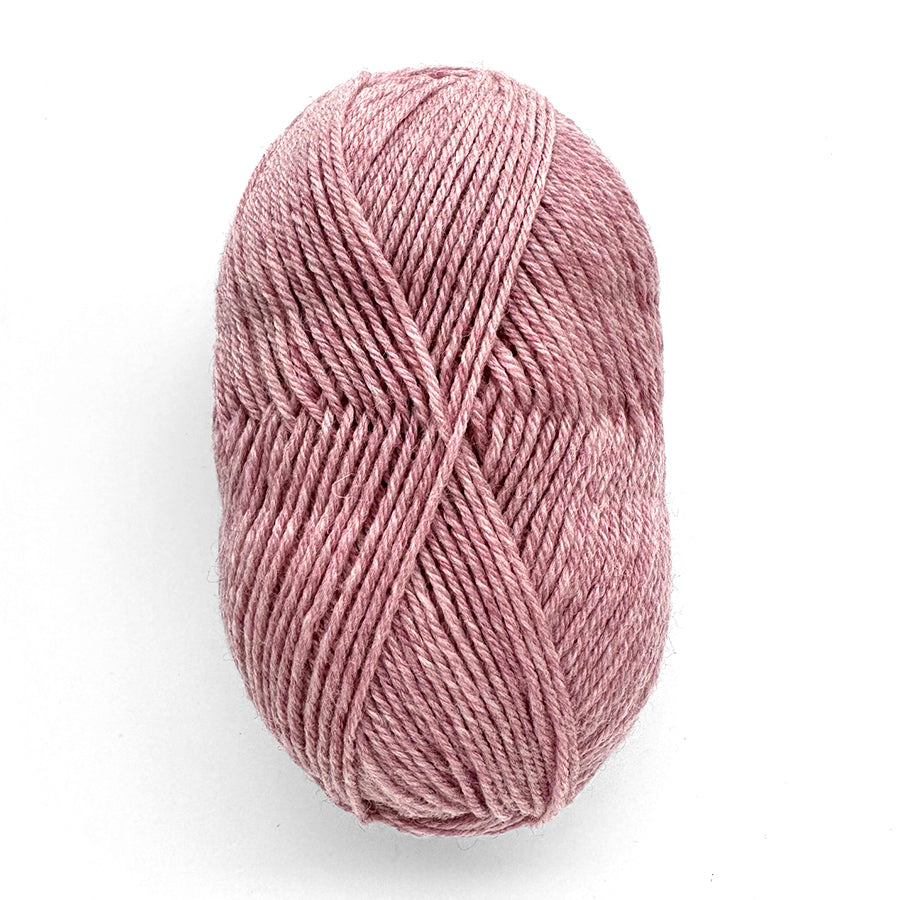 Berroco Lanas yarn in Tea Rose — 100% Peruvian wool heathered worsted yarn