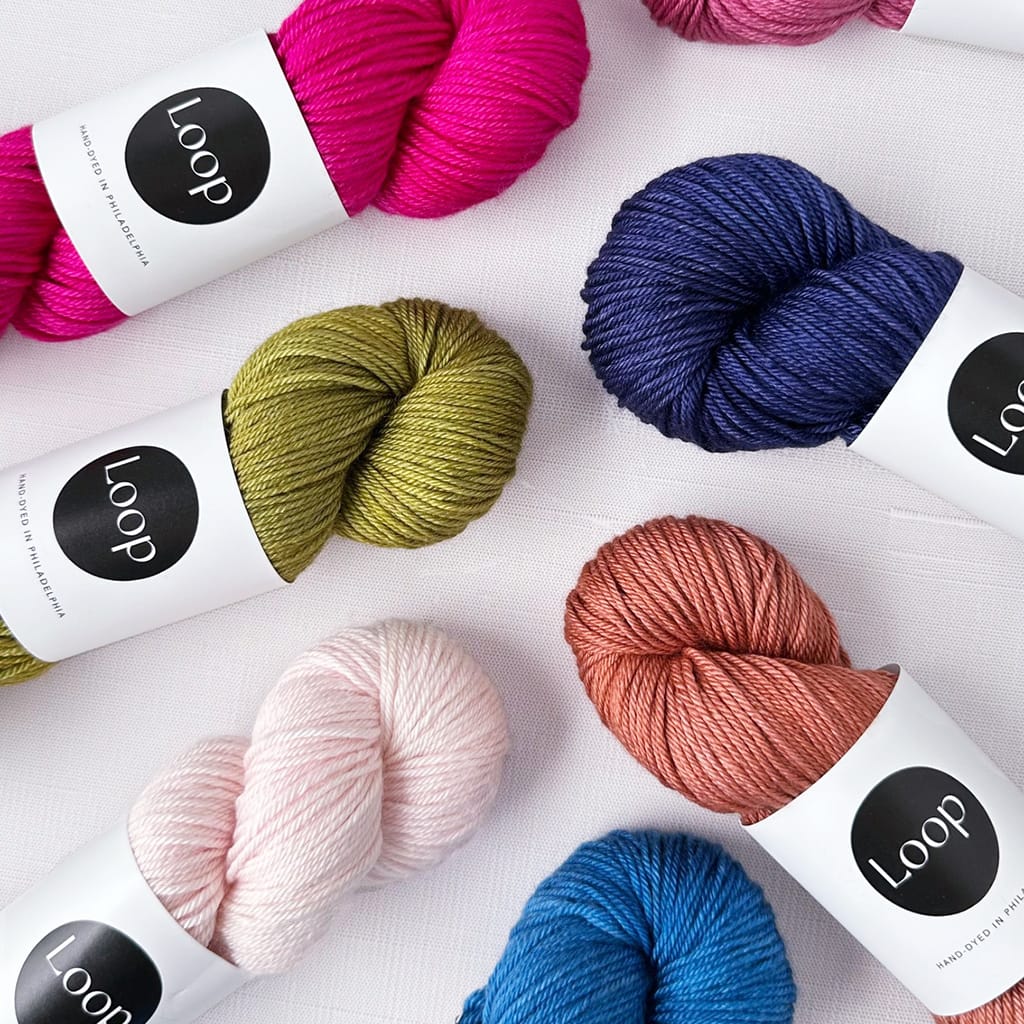 Loop Tendril hand-dyed yarn.