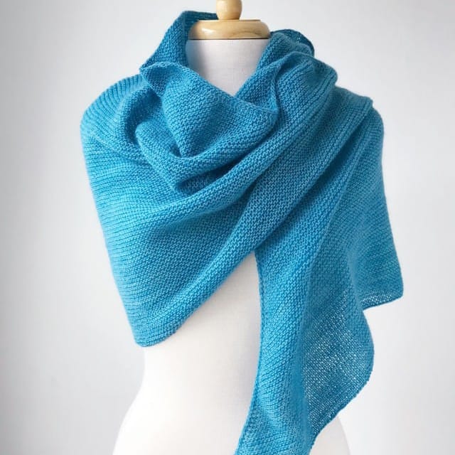 Maida Wrap Pattern - Malabrigo Lace Version