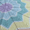 Rainbow ripple blanket in pastel colors