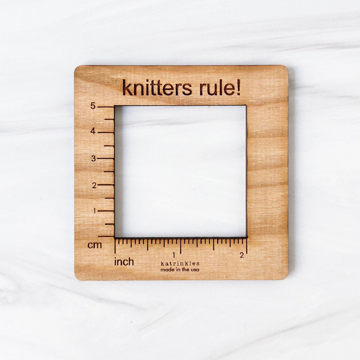 Knitter&#39;s Rule Gauge Ruler