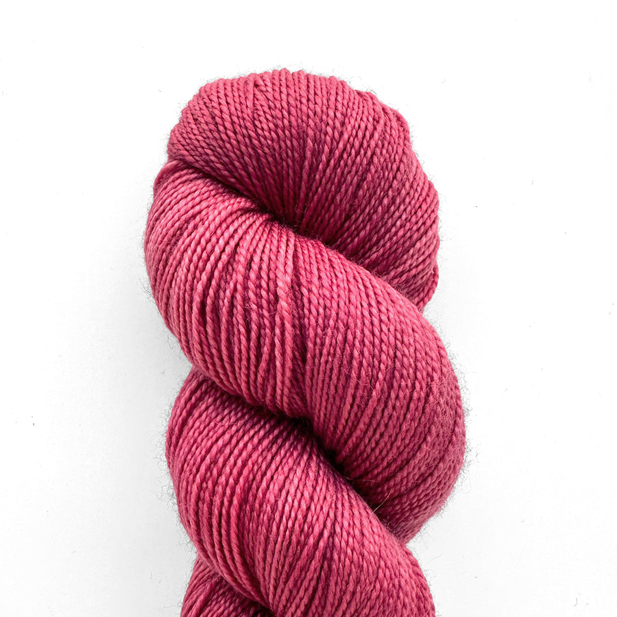 Cranberry yarn skein loop