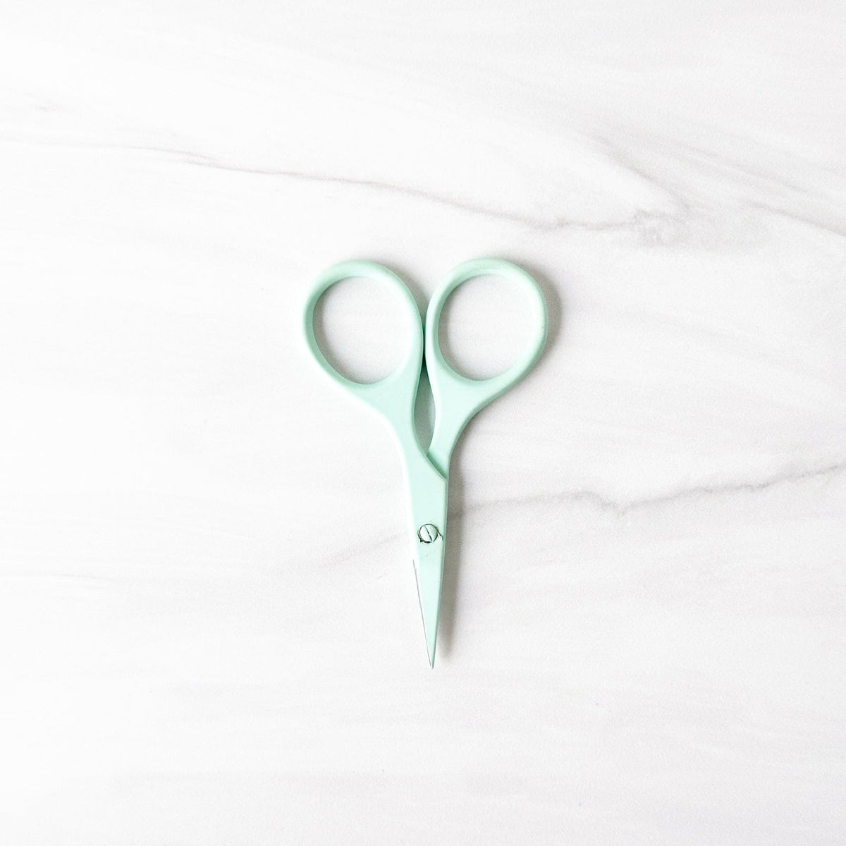 Mint green matryoshka doll scissors