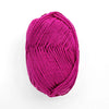 fuchsia ball of yarn on a white background