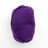Violet purple yarn ball on a white background