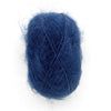 Blue mohair yarn ball