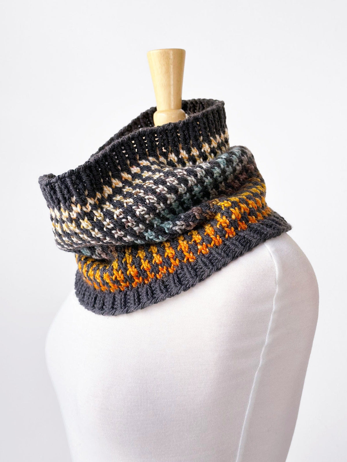 hand-knitted neck warmer