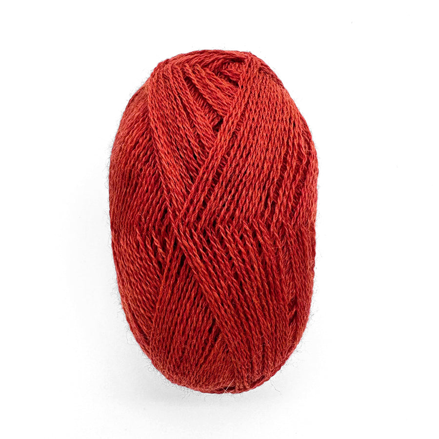 isager highland wool in paprika