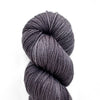 Charcoal yarn skein, loop-sprig