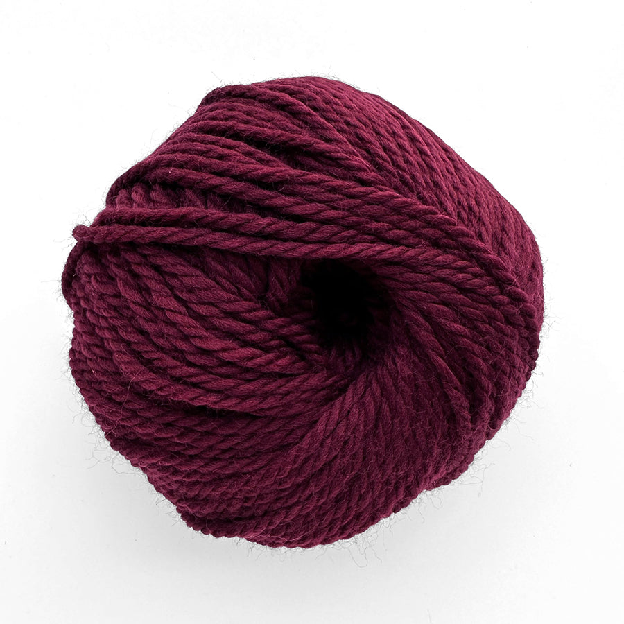 mode at rowan chunky wool- color burgundy