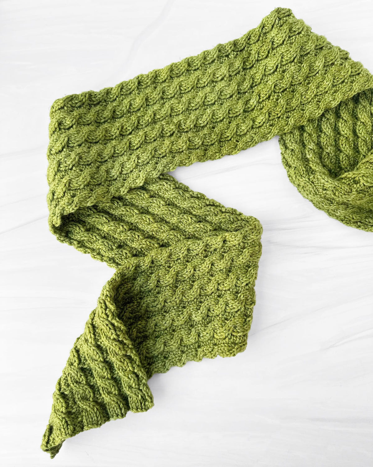 Reversible Cable Scarf Pattern